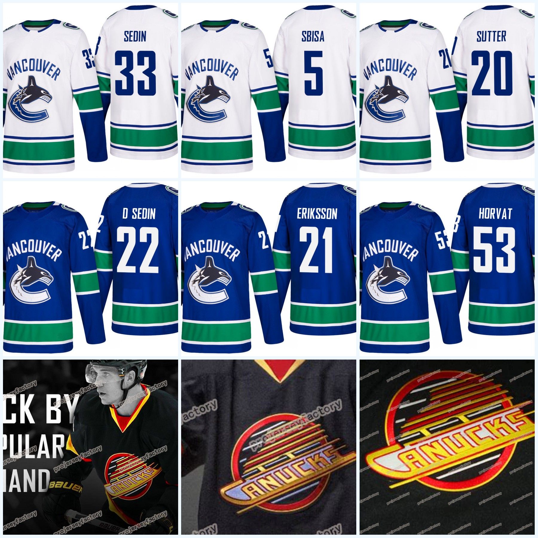 canucks 50th anniversary jersey for sale