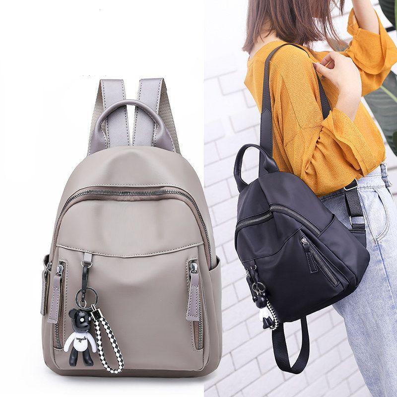 Mochila de cuero para mujer bolso de hombro de gra mochila escolar Mochila de cuero para mujer bolso de hombro de gra mochila escolar