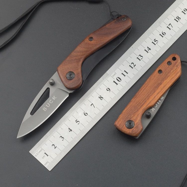 Lightweight DA110 , DA85 Mini Portable Folding Pocket Knife Outdoor Small Camping Knife Wood