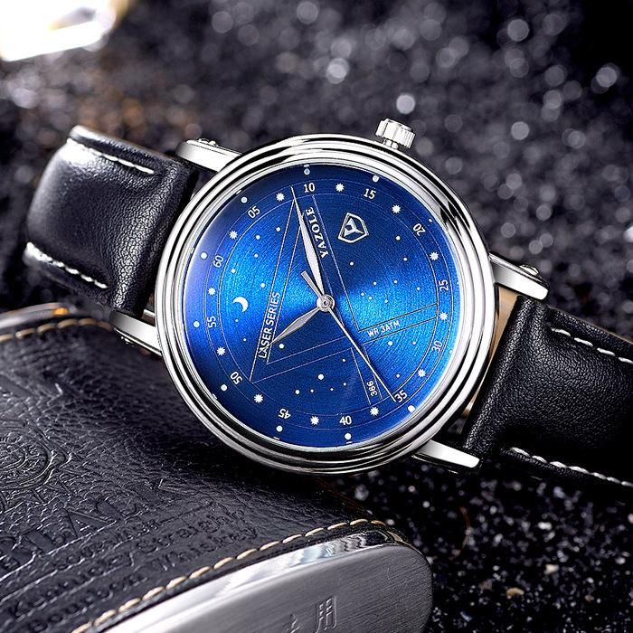 blue waterproof watch