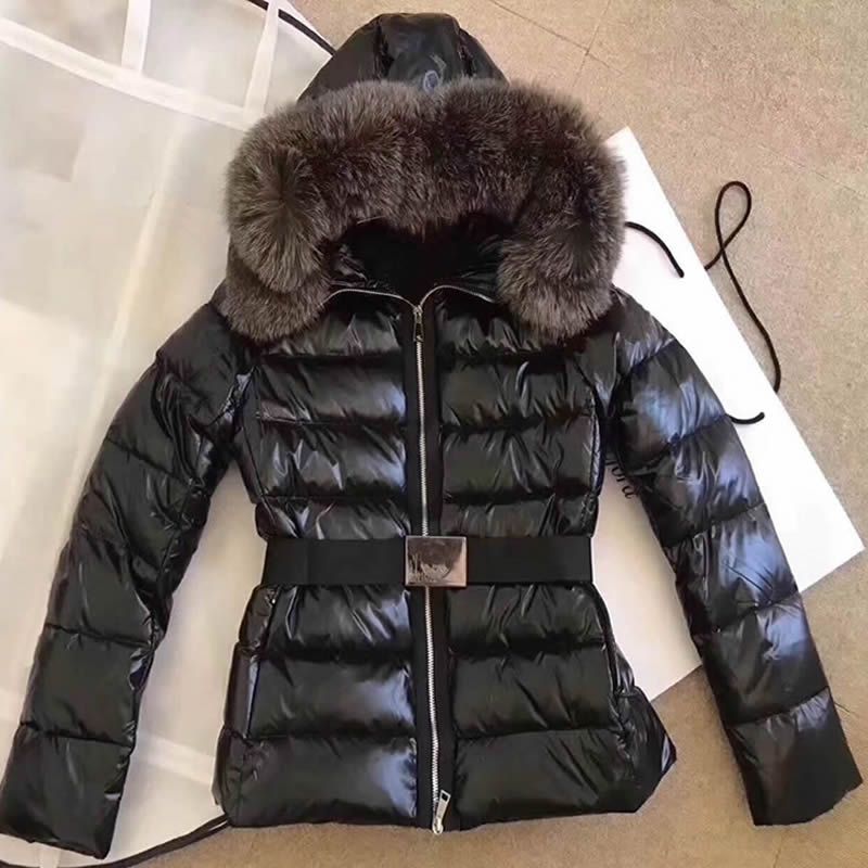 women's large fur hood coat