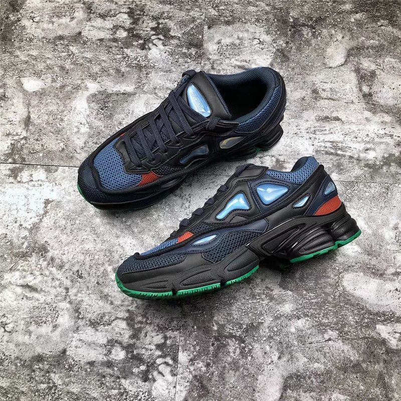 2020 2018 Release Originals X Raf Simons Ozweego 2 II Night Marine Blue  Running Shoes Sports Sneakers For Men Authentic BY9866 With Box 40 45 From  Dreamerday, $141.82 | DHgate.Com