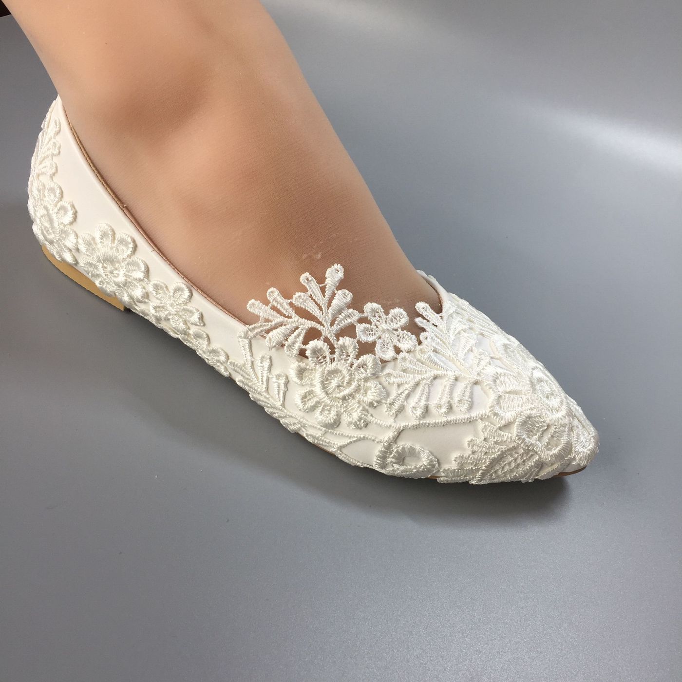 WOMEN Wedding Shoes Waterproof White Bride Wedding Dresses Han Edition ...