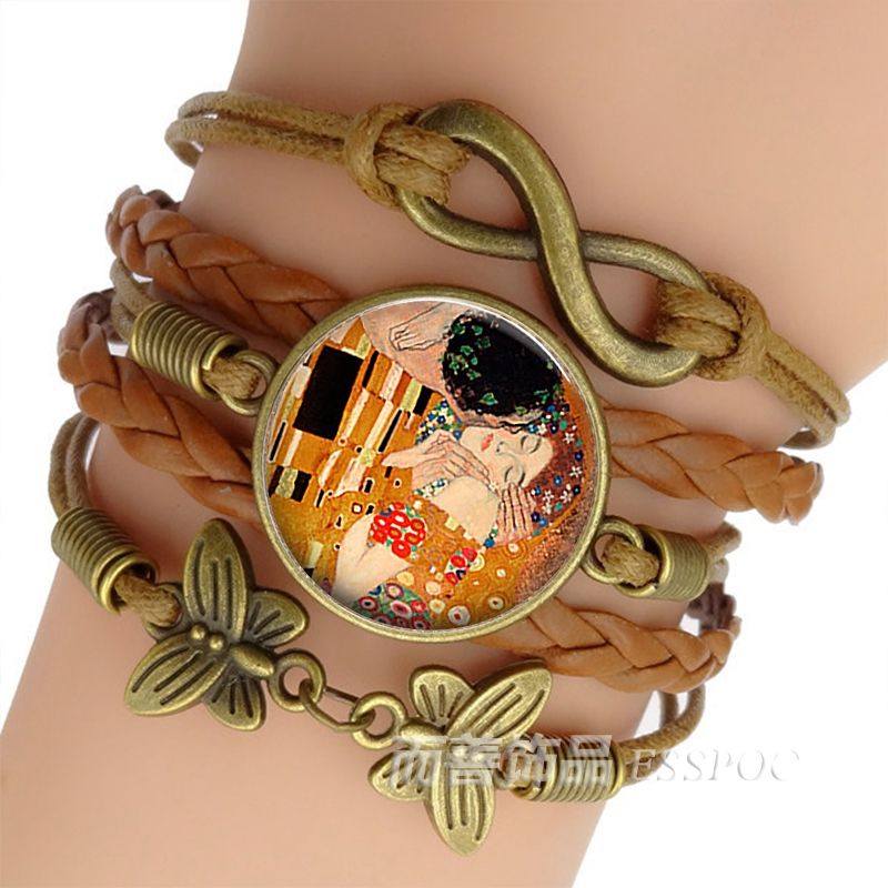 Gustav Klimt The Kiss Bracelet Handmade
