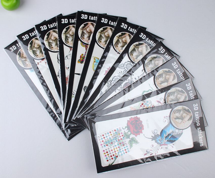 NEW Tattoo Stickers Waterproof Water Transfer Tattoo Paper Fashion Arm And Black Tattoo Sticker