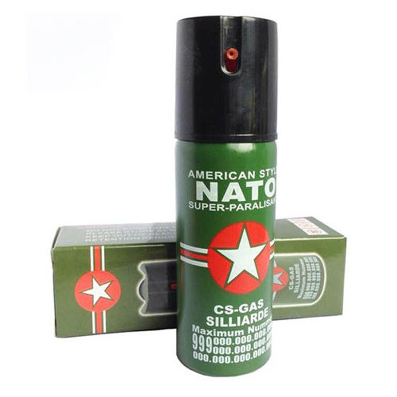 Nato Self Defense Pepper Spray 60ml Oc Spray Tear Gas Outdoor Camping