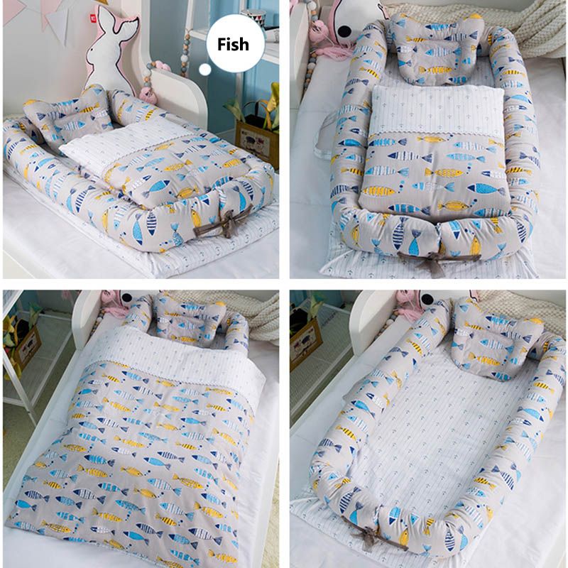 Infantmulti Purpose Crib Safety Portable Carry Bed Cotton Cover