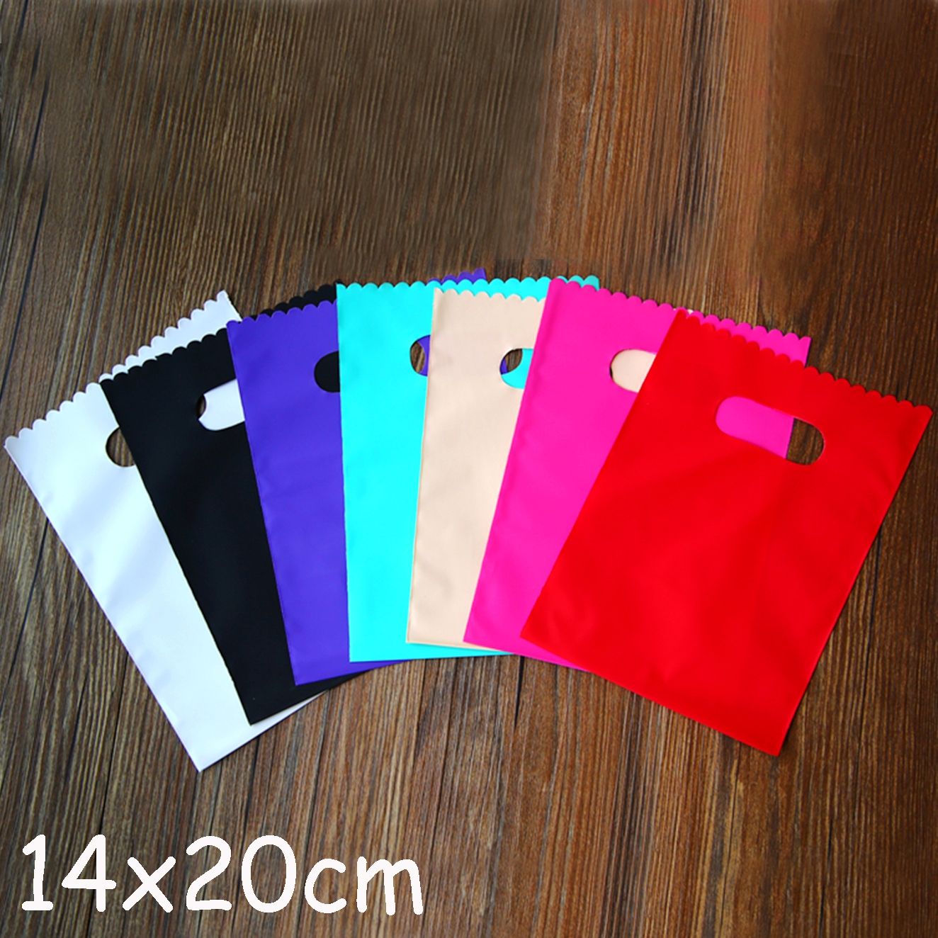 small plastic gift bags