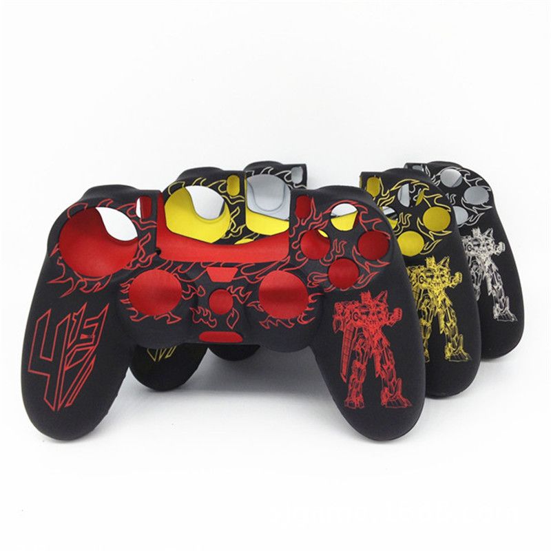 satin al sicak satis 3 renk silikon kapak kilif cilt koruyucu aksesuarlari icin ps4 playstation 4 kontrolorleri kavrama kolu vaka siyah beyaz kirmizi