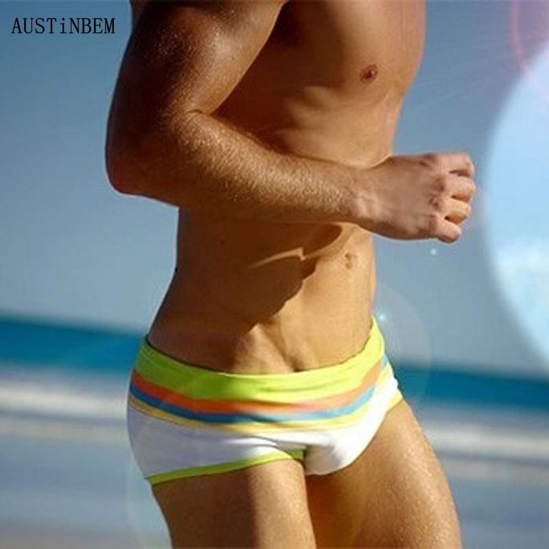mens rainbow swim briefs