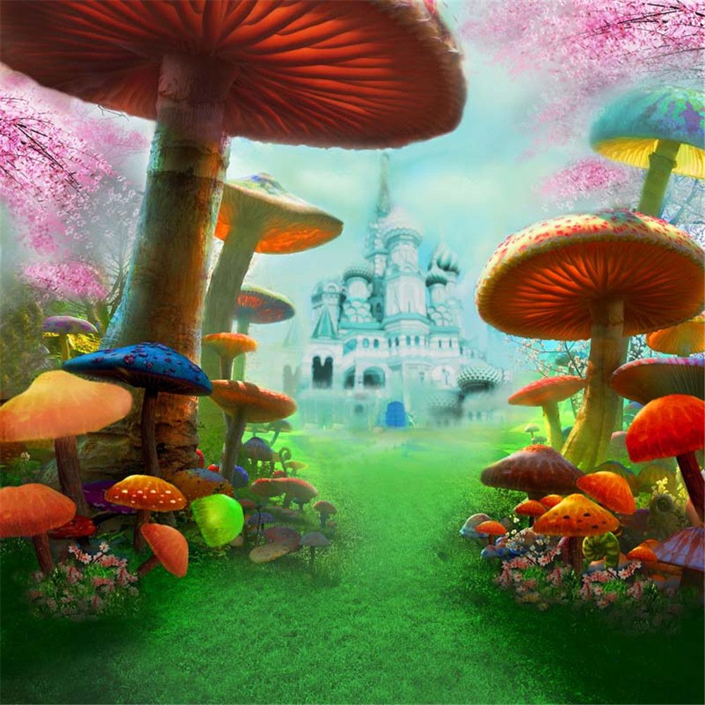 GoEoo 7x5ft Fairy Tale Mushroom Backdrop Forest Wonderland Photography Backdrop Children Kids Birthday Party Decor Newborn Baby Shower Backgrounds LYZY0273 GoEoo 7x5ft Fairy Tale Mushroom Backdrop Forest Wonderland Photography Backdrop Children Kids Birthday Party Decor Newborn Baby Shower Backgrounds LYZY0273