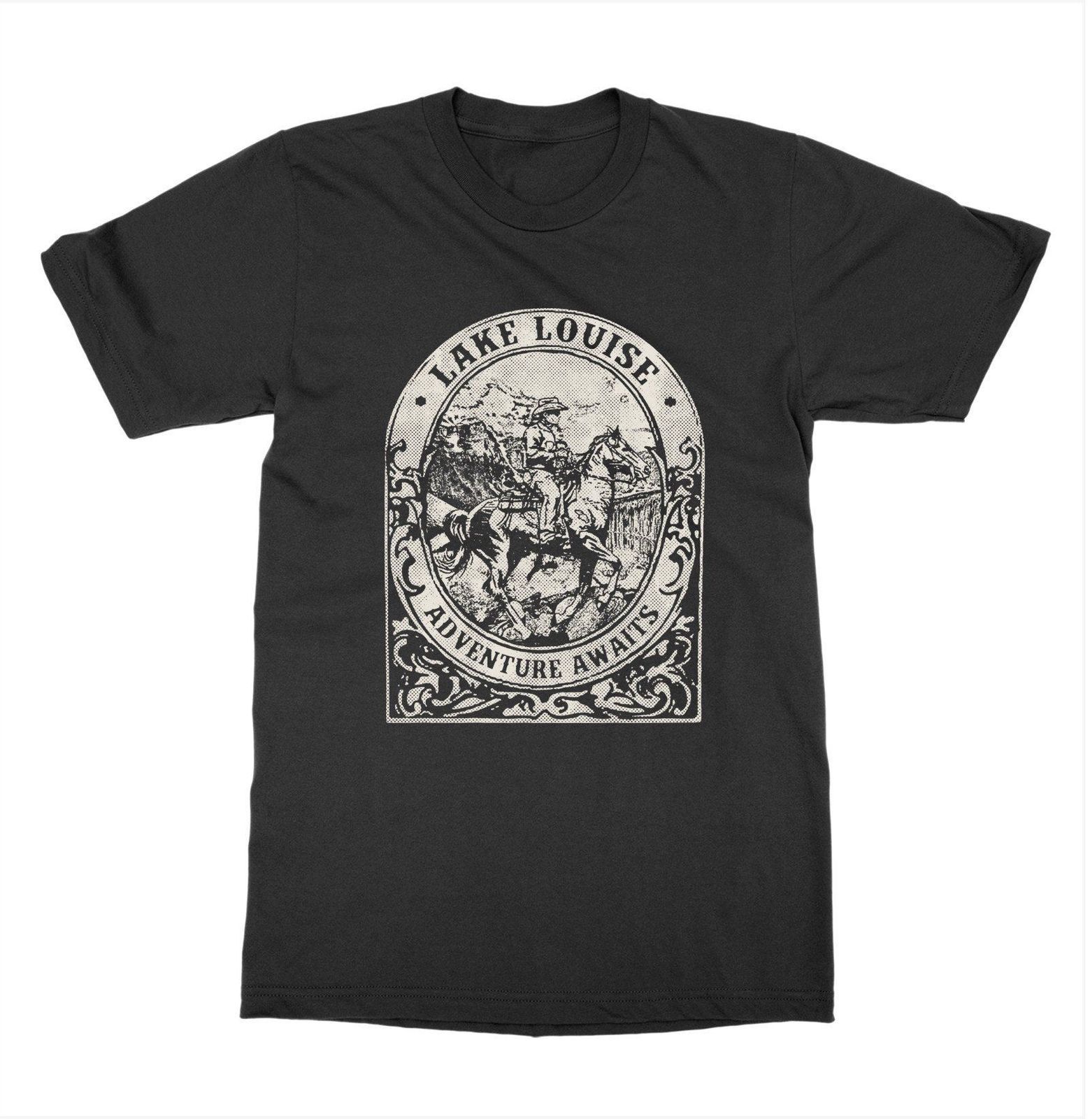 2018 New Men S Lake Louise Alberta T Shirt Cottage Cabin Canada