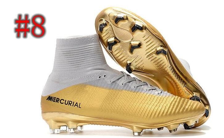 2018 Mercurial x EA SPORTS Zapatos de fútbol Superfly V FG Zapatos de fútbol Magista