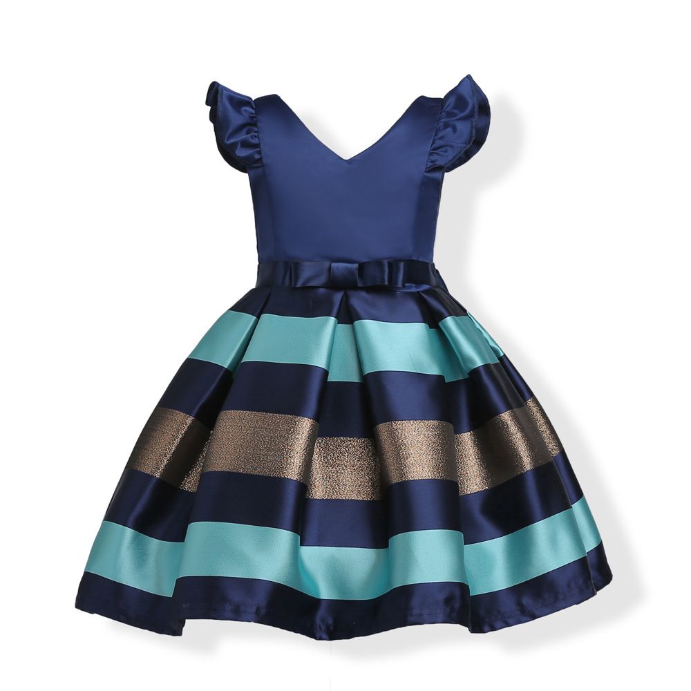 Vestido Para Niñas Pequeñas Color Net Yarn Bowknot Birthday Vestido Para Niñas Pequeñas Color Net Yarn Bowknot Birthday