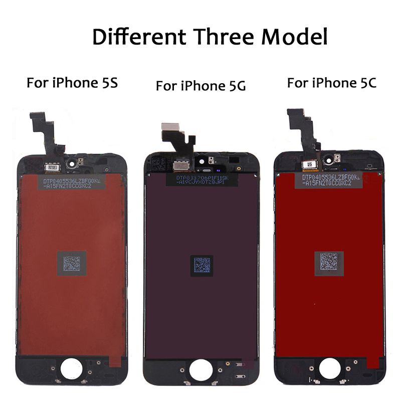iphone 5c front lcd touch screen digitizer assembly factory