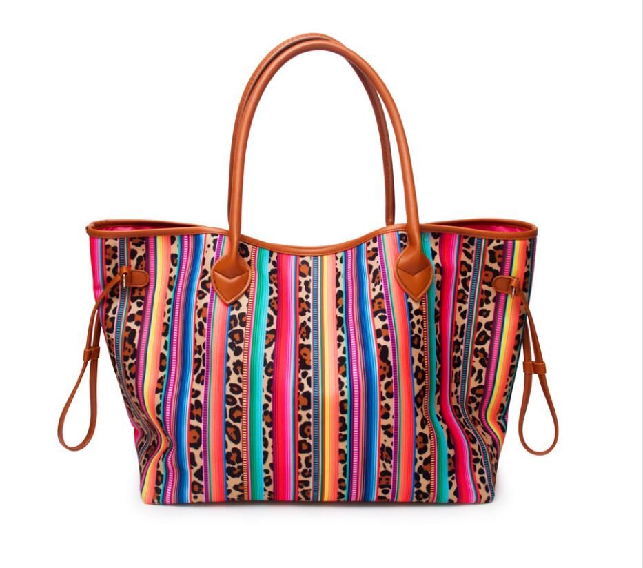 leopard tote purse