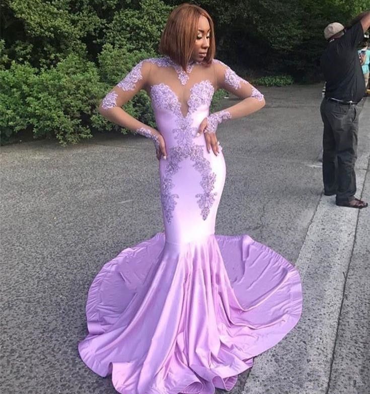 lavender mermaid dress