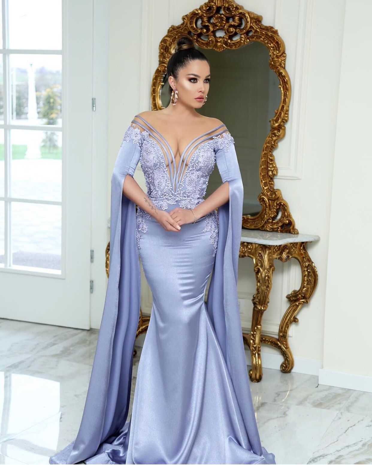 Acquistare Dubai Caftan 2019 Purple Mermaid Abiti Da Sera Lungo Stile Arabo  Musulmano Applique Elegante Abito Da Sera Vestido Longo Economico |  Consegna Veloce E Qualità | It.Dhgate