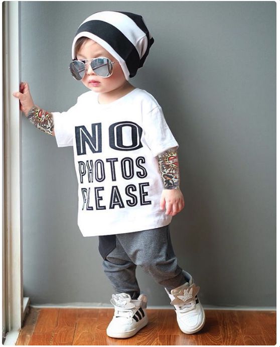 Buy Dropship Products Of Fashion Baby Long Sleeve T Shirts Tattoo Letter Clothing Hip Hop Style Long Sleeve Ins Toddler Patchwork Clothes In Bulk From T Shirts Dhgate Com