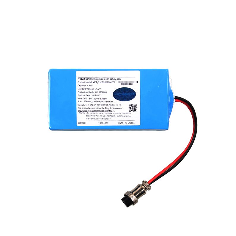 7S2P 4.4Ah 25.2v Lithium Ion Battery With BAK H18650CC Inside 24v ...