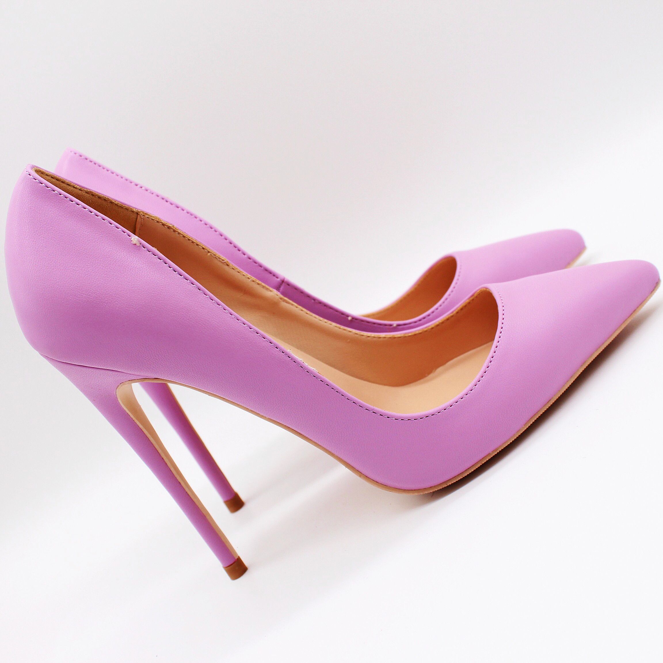 purple stilettos
