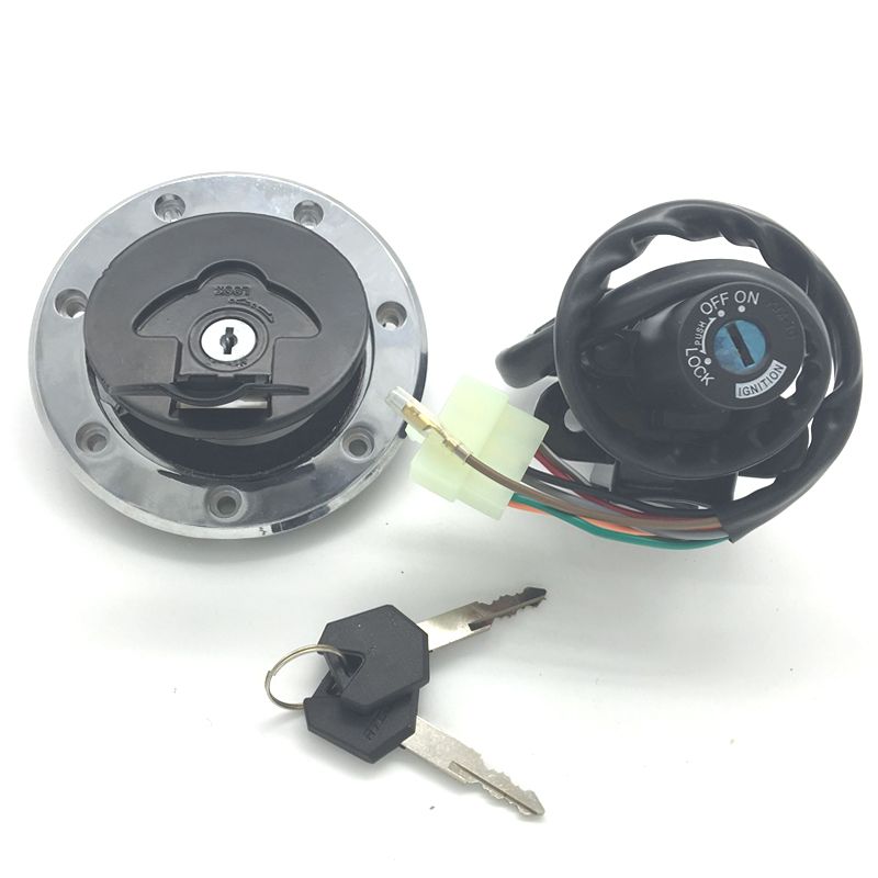 2020 Motorcycle Ignition Switch Fuel Gas Cap Seat Lock Key Set For