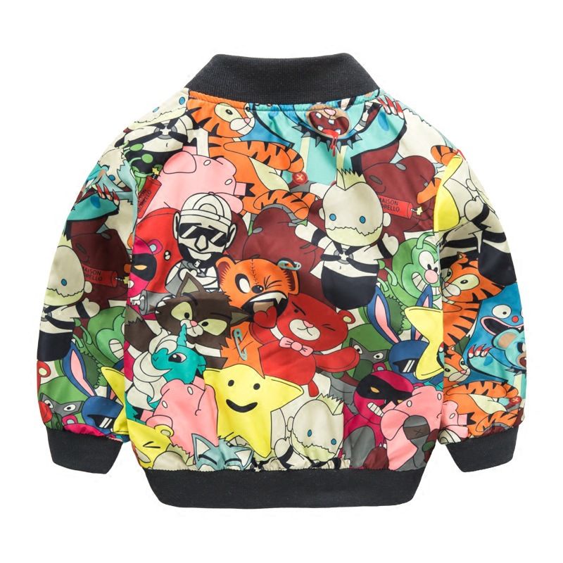 cartoon bomber jacket