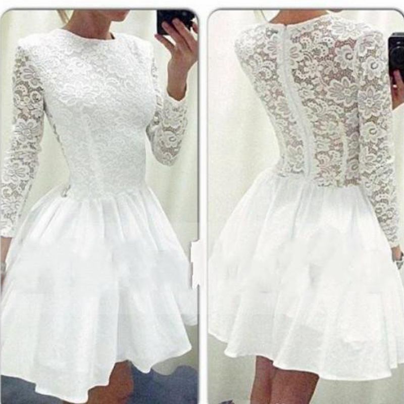 short white homecoming dresses