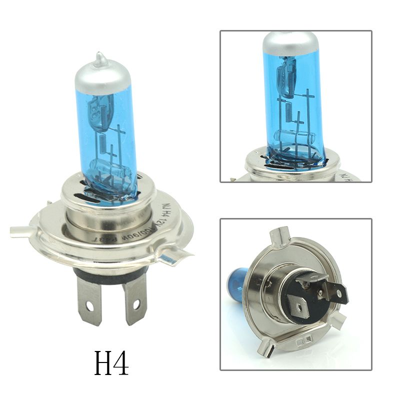 2Pcs Vehicle Auto Car Halogen Lamps Lights H4 Super White Light Bulbs 100W 12V 2Pcs Vehicle Auto Car Halogen Lamps Lights H4 Super White Light Bulbs 100W 12V