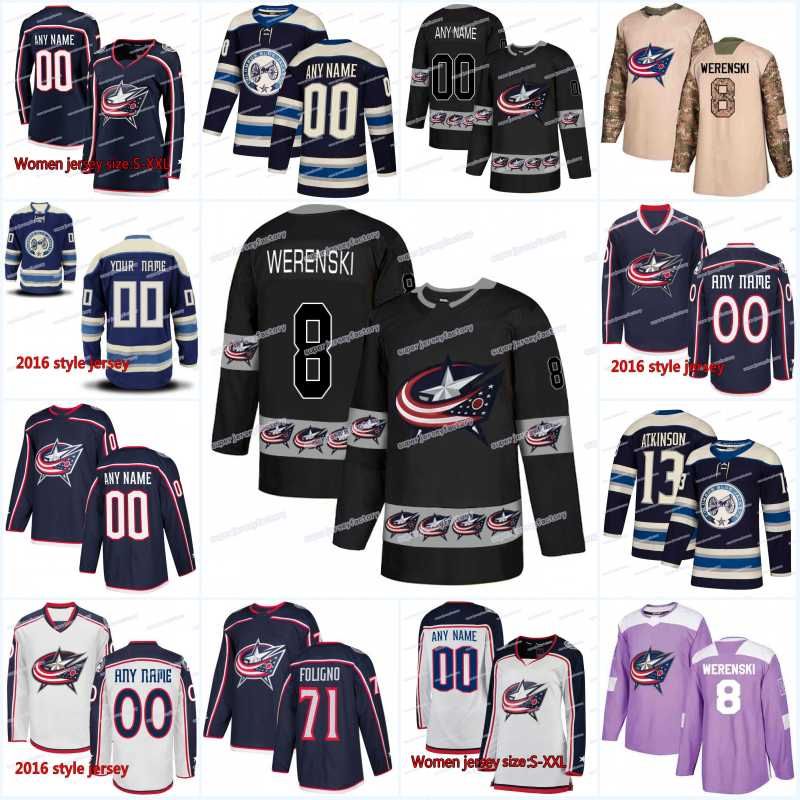 women's columbus blue jackets jersey