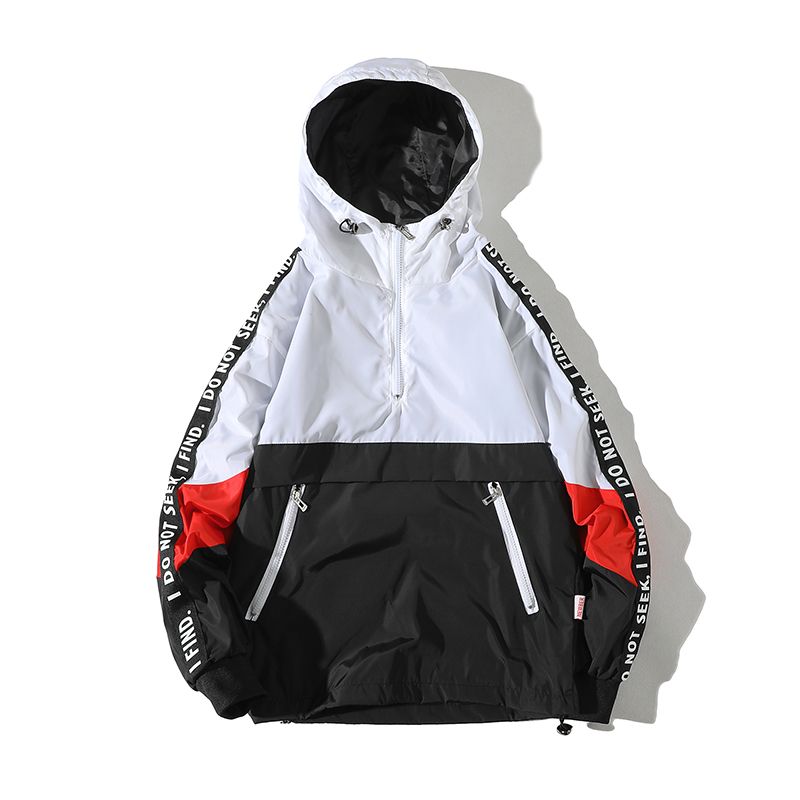 black pullover jacket men's