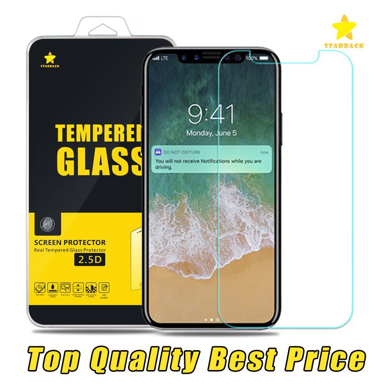 For Iphone 8 Plus Iphone X 7 Iphone 6plus Topquality Bestprice Tempered Glass Screen Protector 03mm 25d Plastic Packge Screen Protector Tempered