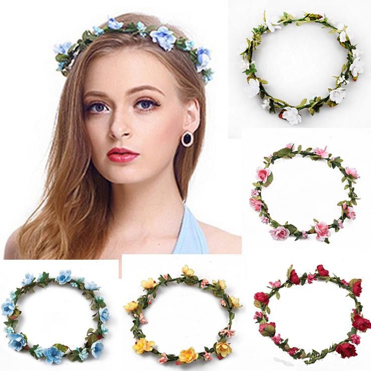 Beach Summer Flower Wreath Garland Crown Festival Wedding Bridal