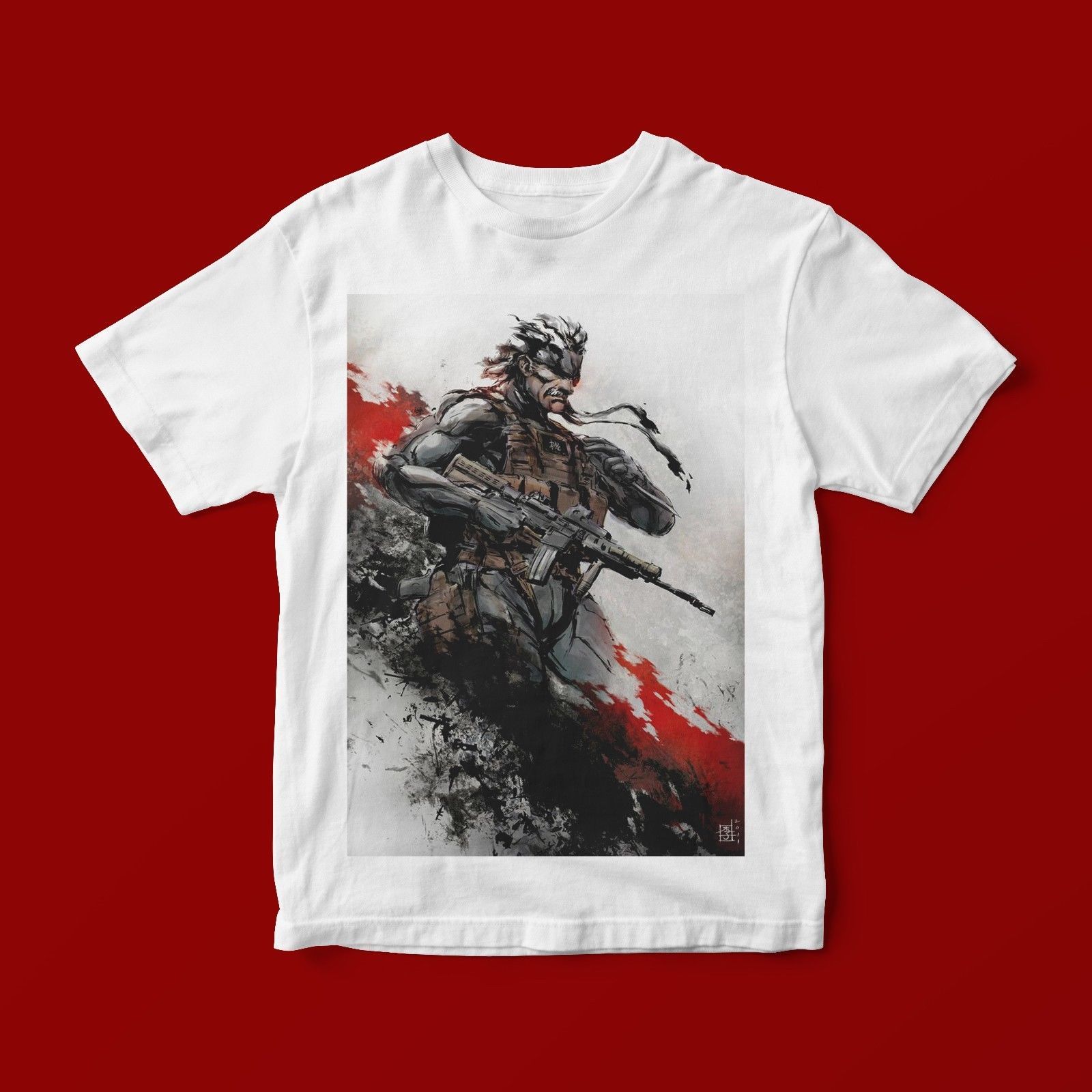 Solid snake t shirt Clearance