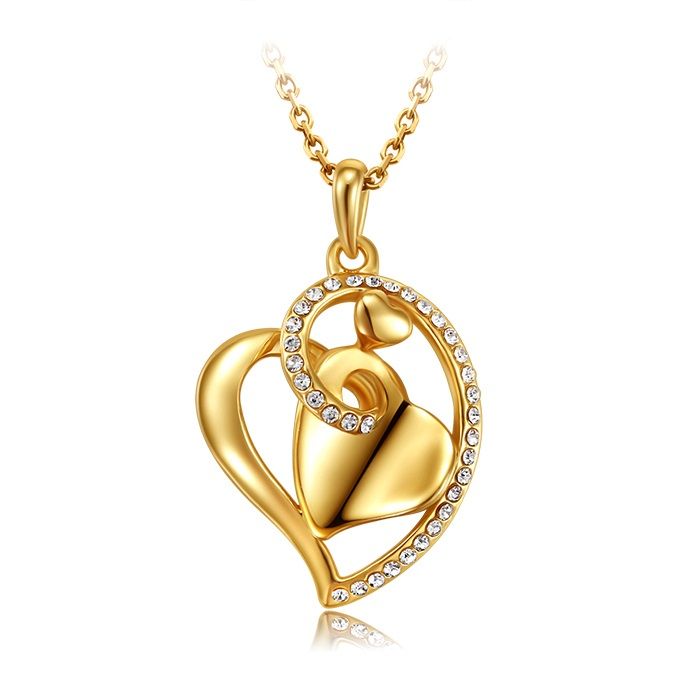 ladies gold pendant necklaces