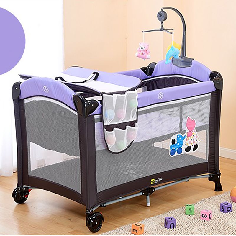 Environmental Protection Baby Multifunctional Folding Crib Infant
