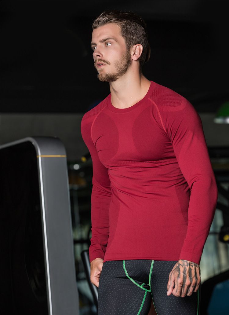 satin al yeni erkek uzun kol bandi vucut giyim isik basinc rahat nefes alabilen spor atlet egitim giysilerini yuksek mermi ches uydurma siki tl80 23