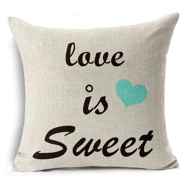 Pillow Case New Fashion Love Cushion Cover Euro Style Pillow Cover