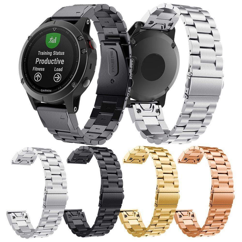 garmin watch metal band
