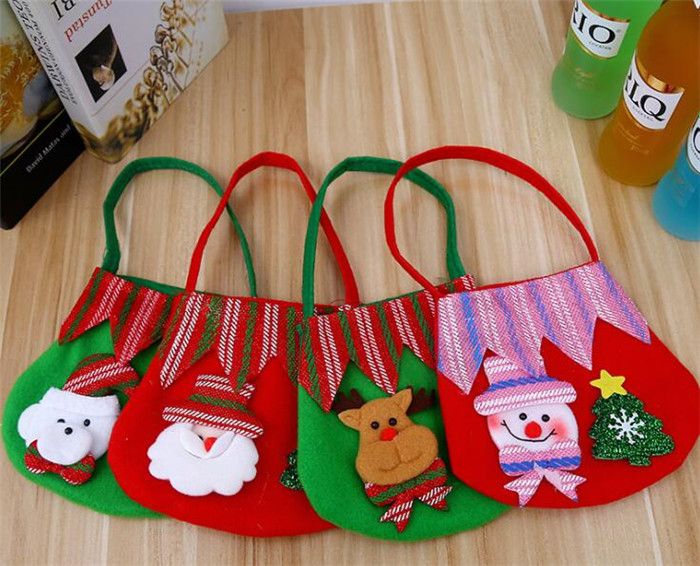 Regali Di Natale Per Bambini.Acquista Sacchetto Di Mela Di Natale Regali Di Caramelle Sacchetti Di Mano Borse Bambini Decorazione Di Natale Pupazzo Di Neve Birra Babbo Natale Borsa Bambini G358 A 0 77 Dal Garden01 Dhgate Com