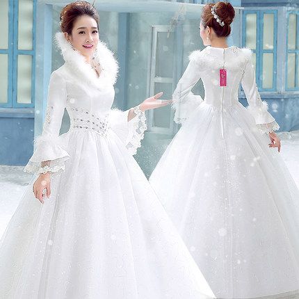 snow queen wedding dress