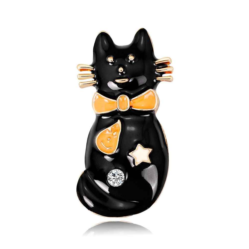 Acheter Email Broche Animal Broche De Chat Noir Broche De Citrouille Broche Halloween Broche Broche Bijoux De 1 04 Du Dingjiayi Fr Dhgate Com