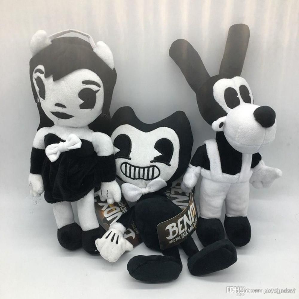 New Bendy And The Ink Machine Bendy Boris Alice Angel Stuffed Figure Plush Toys - bendy plushie roblox