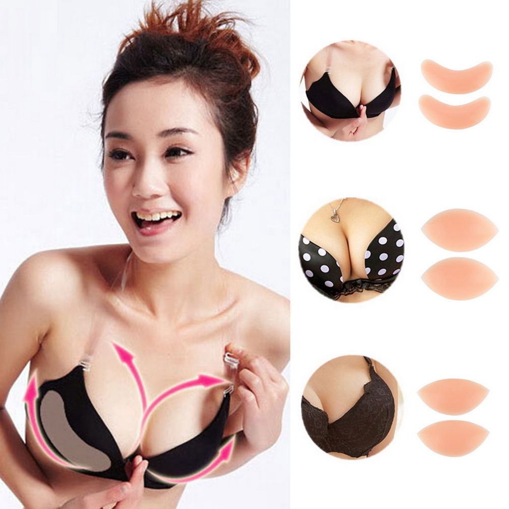 Breast Enhancers Pads Silicone Gel Push Up Chicken Fillets Bra Bikini Inserts