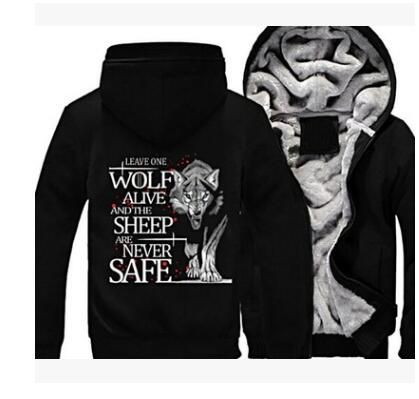 Compre Dropshipping Game Of Thrones Deixar Um Lobo Vivo Arya Stark Moletom Com Capuz Camisola Jaqueta De Inverno Quente Velo Casaco Com Capuz Enrolado De Blueberry168, $161,72 | Pt.Dhgate.Com