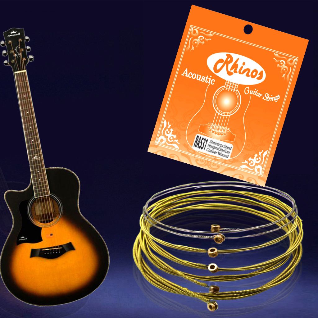 Cuerda para guitarra acústica Tensión de herida de cobre