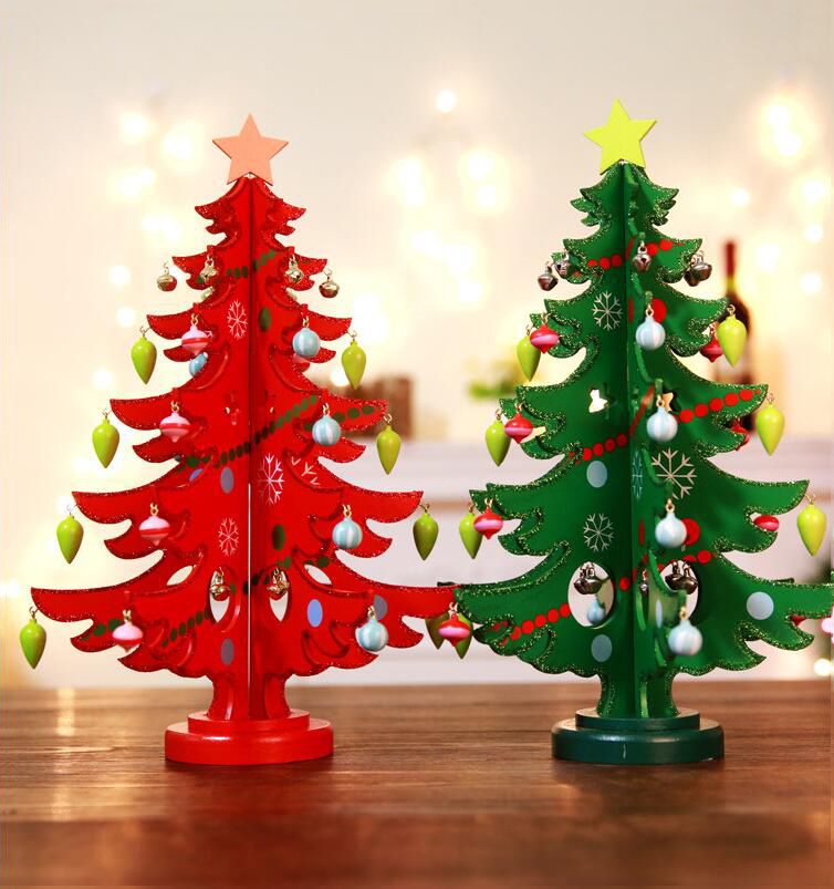 Red Green Christmas Gift Diy Christmas Tree Indoor Home Store