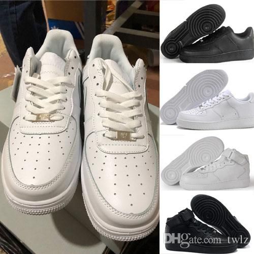 Acquista Nike Air Force One 1 Af1 Classico All White Black Low High Uomo  Donna Sneakers Sportive Scarpe Da Corsa One Skate Scarpe Taglia 36 46 A  56,35 € Dal Twlz | DHgate.Com