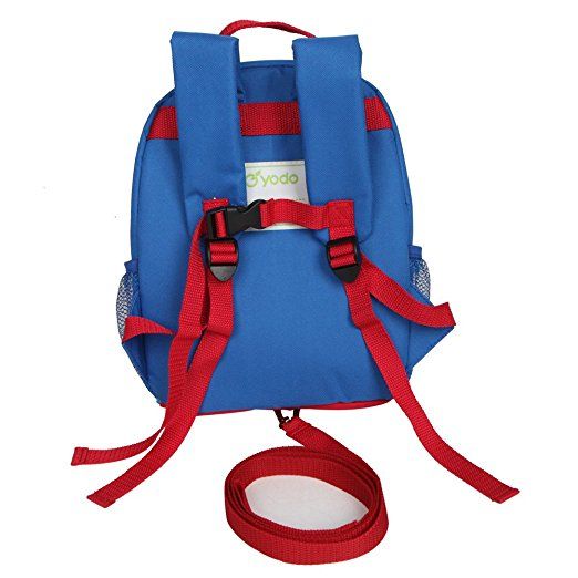 Shark Playful Preschool Kids Lunch Bag Yodo Upgraded Kids Insulated Toddler Backpack with Safety Harness Leash and Name Label