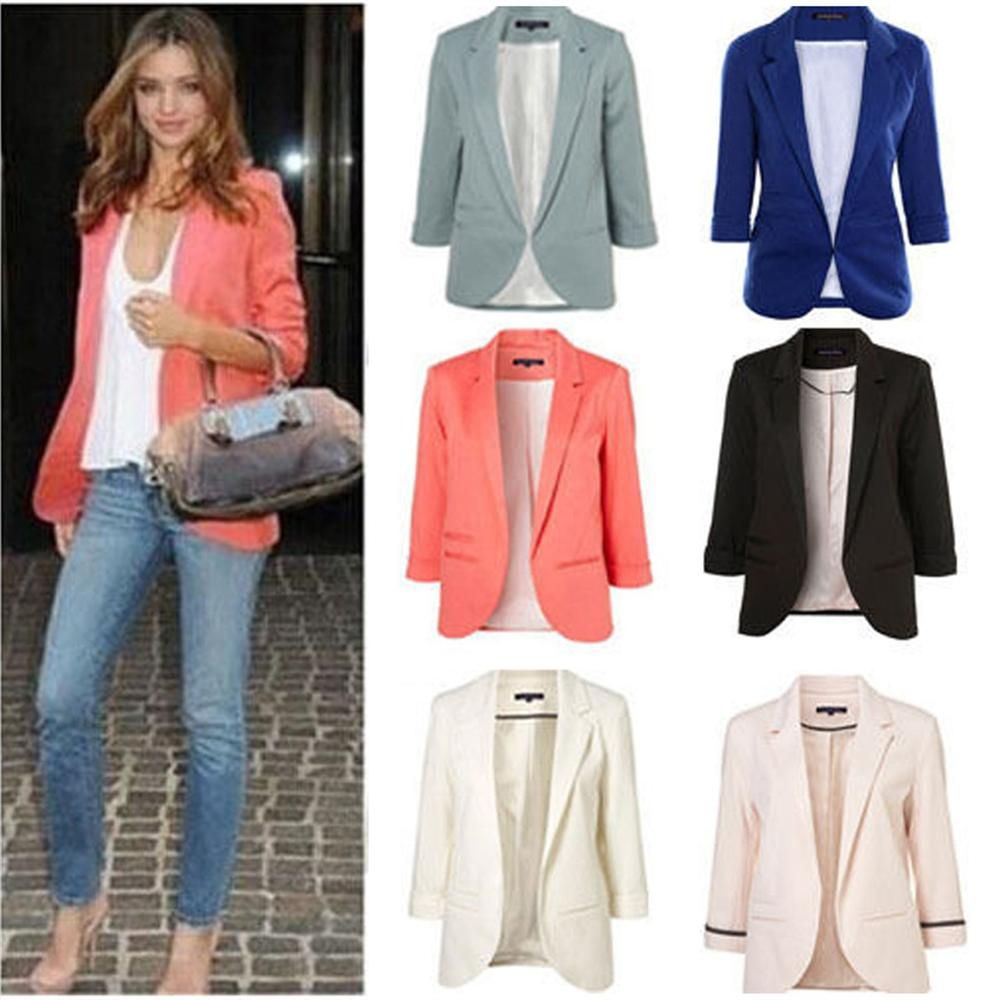 Primavera Casual Slim Mujer Blazer Top Tallas Grandes EleBlazers Y Chaquetas Office Lady Work Wear Blazers De 19,5 € | DHgate